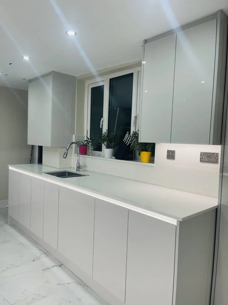 Modern shaker-style kitchen renovation by P&B Interiors